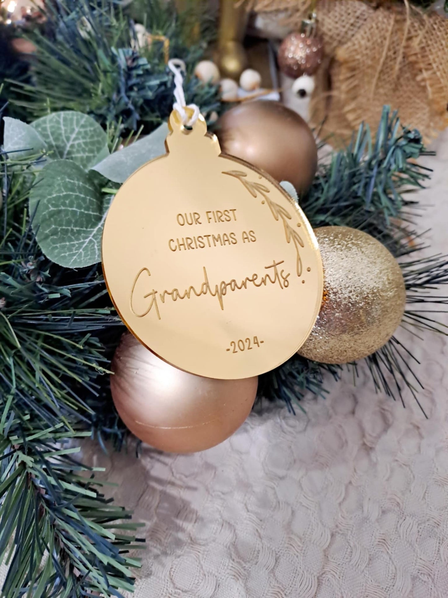 Our First Christmas as Grandparents Bauble