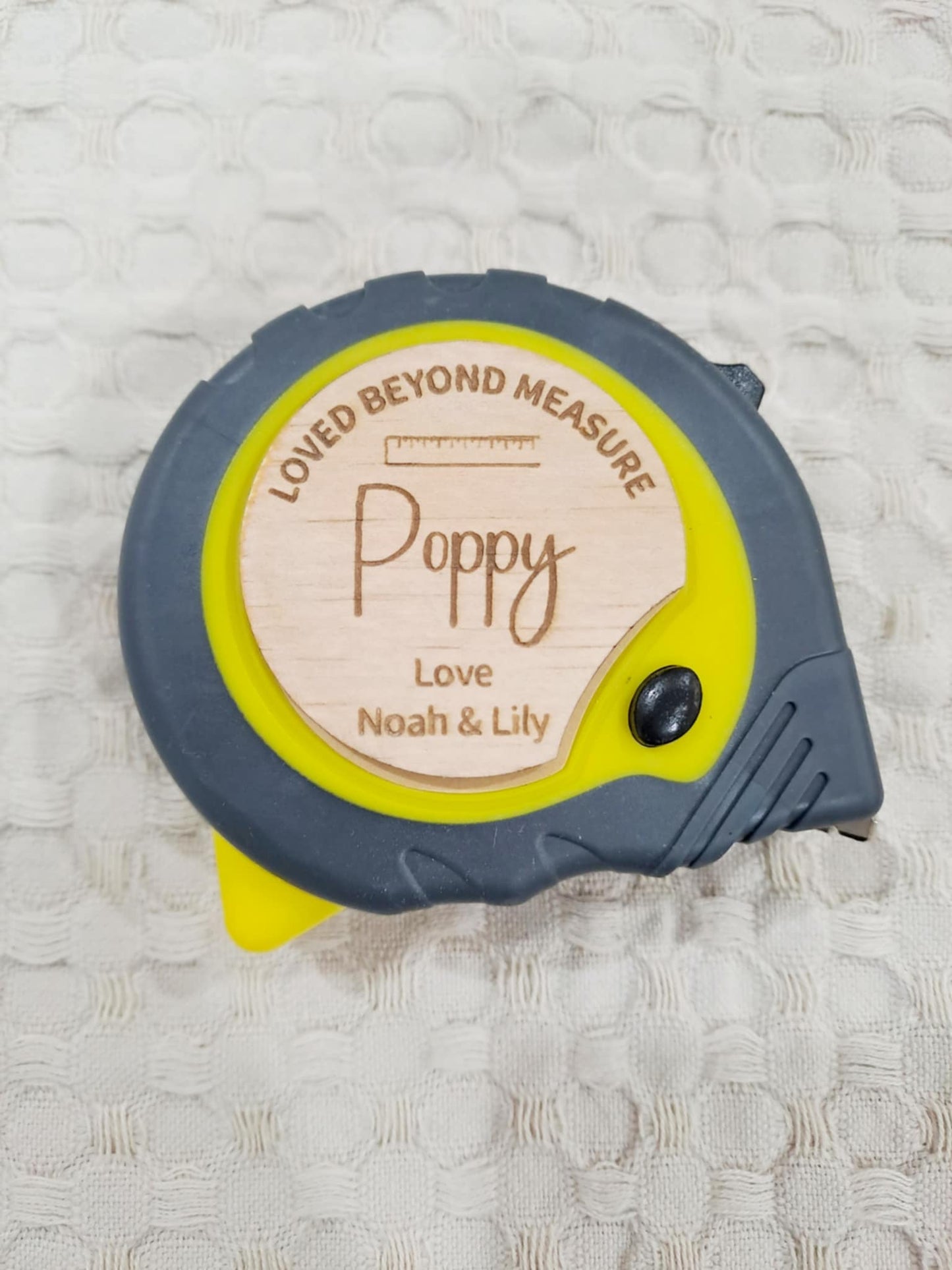 Personalised Tape Measure - Timber Insert