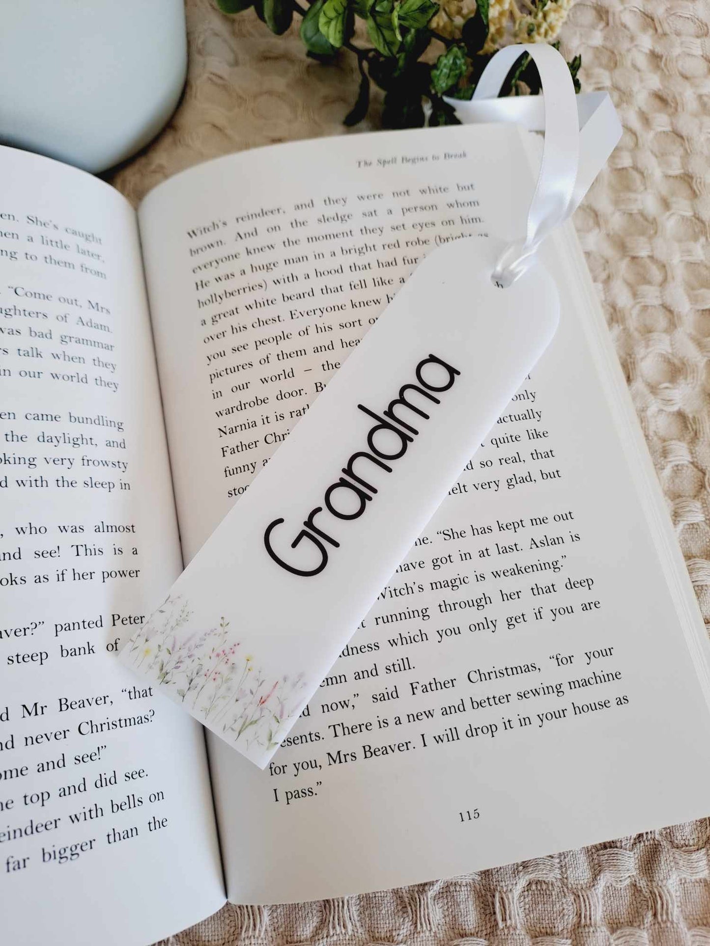 Personalised Bookmark -Floral Design