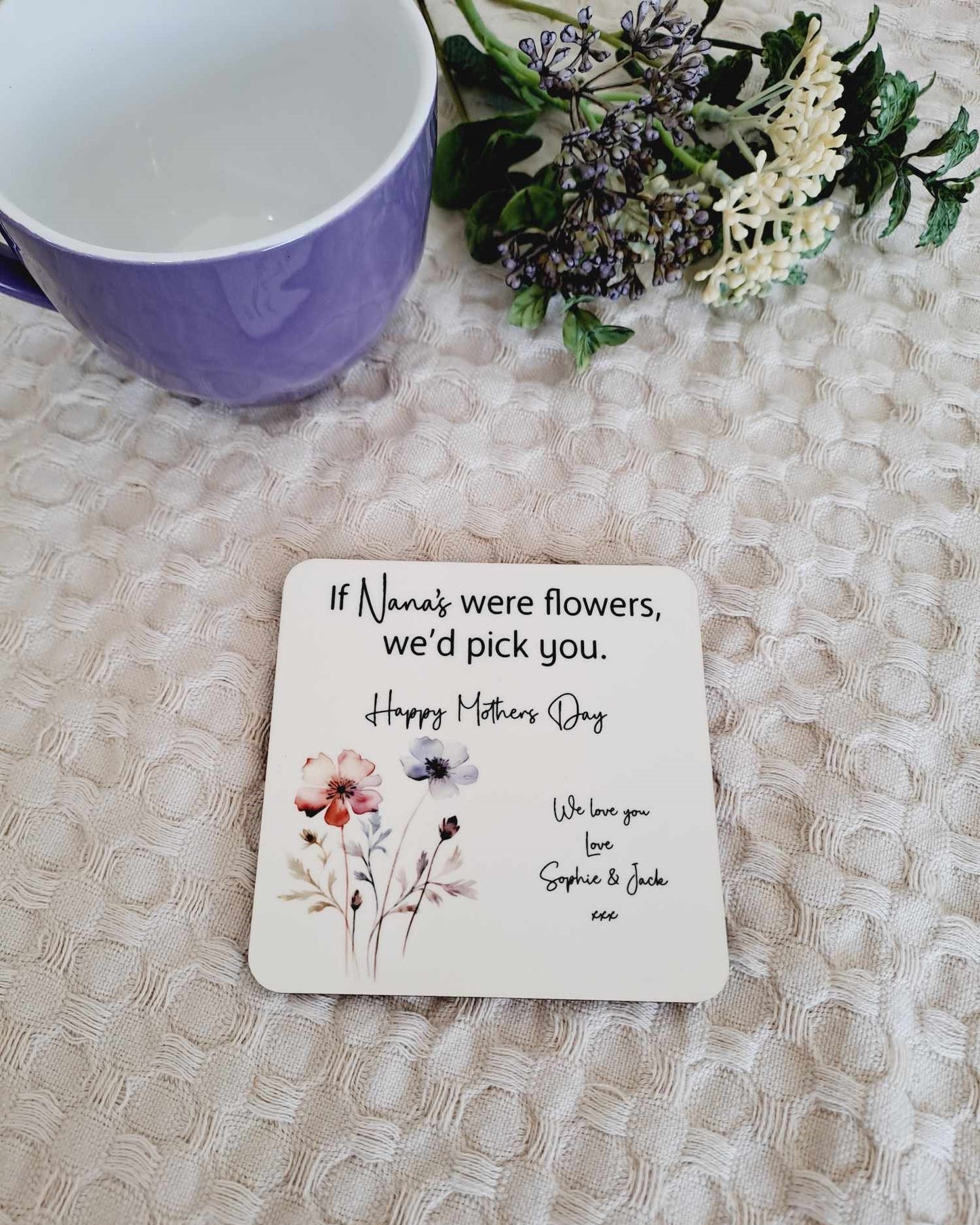 Personalised Coaster - Mothers Day Design