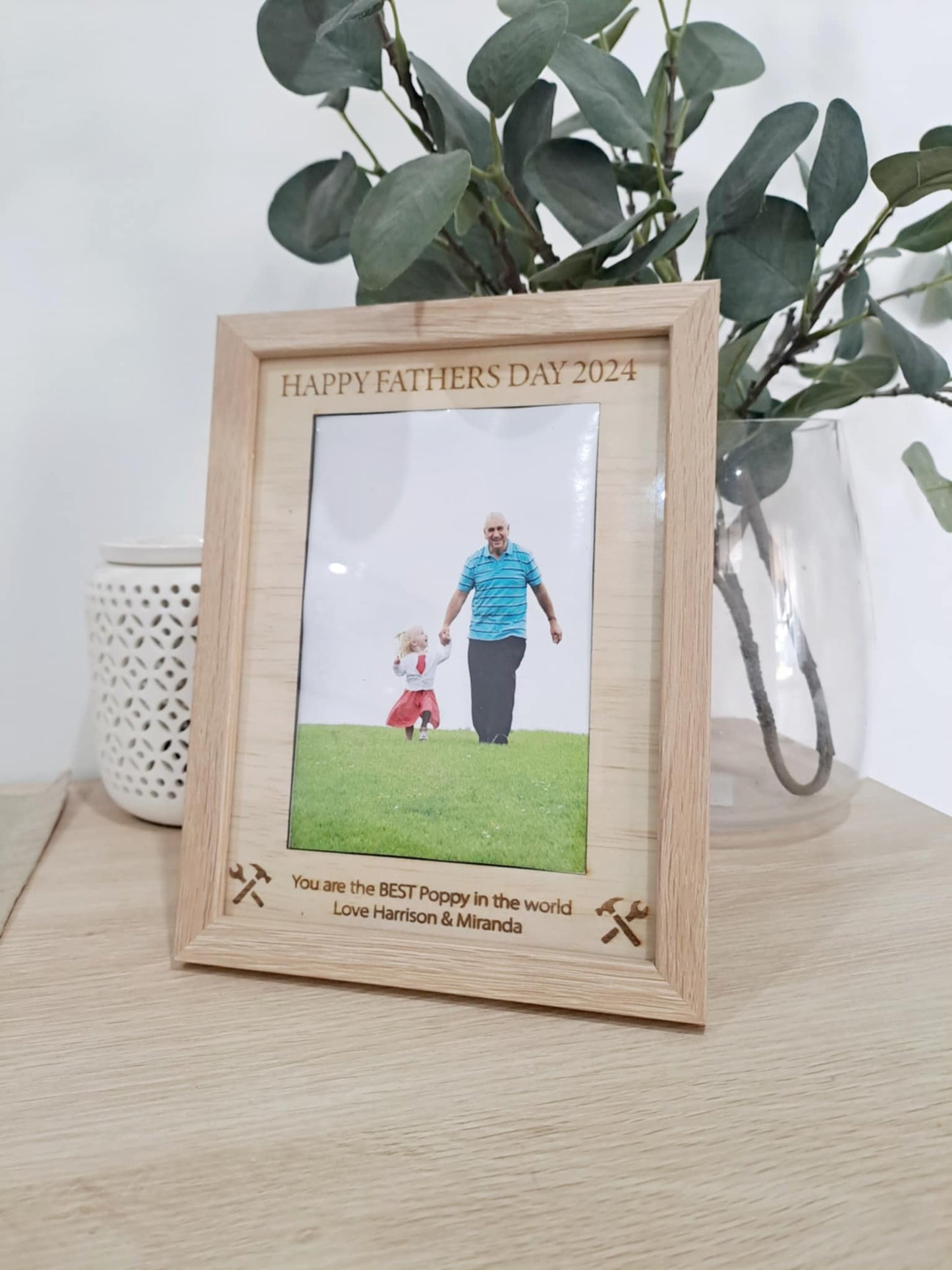 Engraved Father's Day Photo Frame