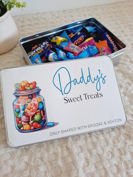 Personalised Treat Tin - Candy Style