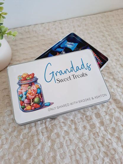 Personalised Treat Tin - Candy Style