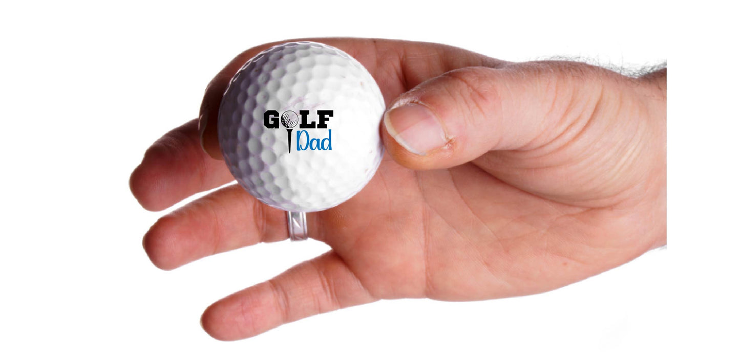 Personalised Golf ball - Set of 3 - Golf Dad