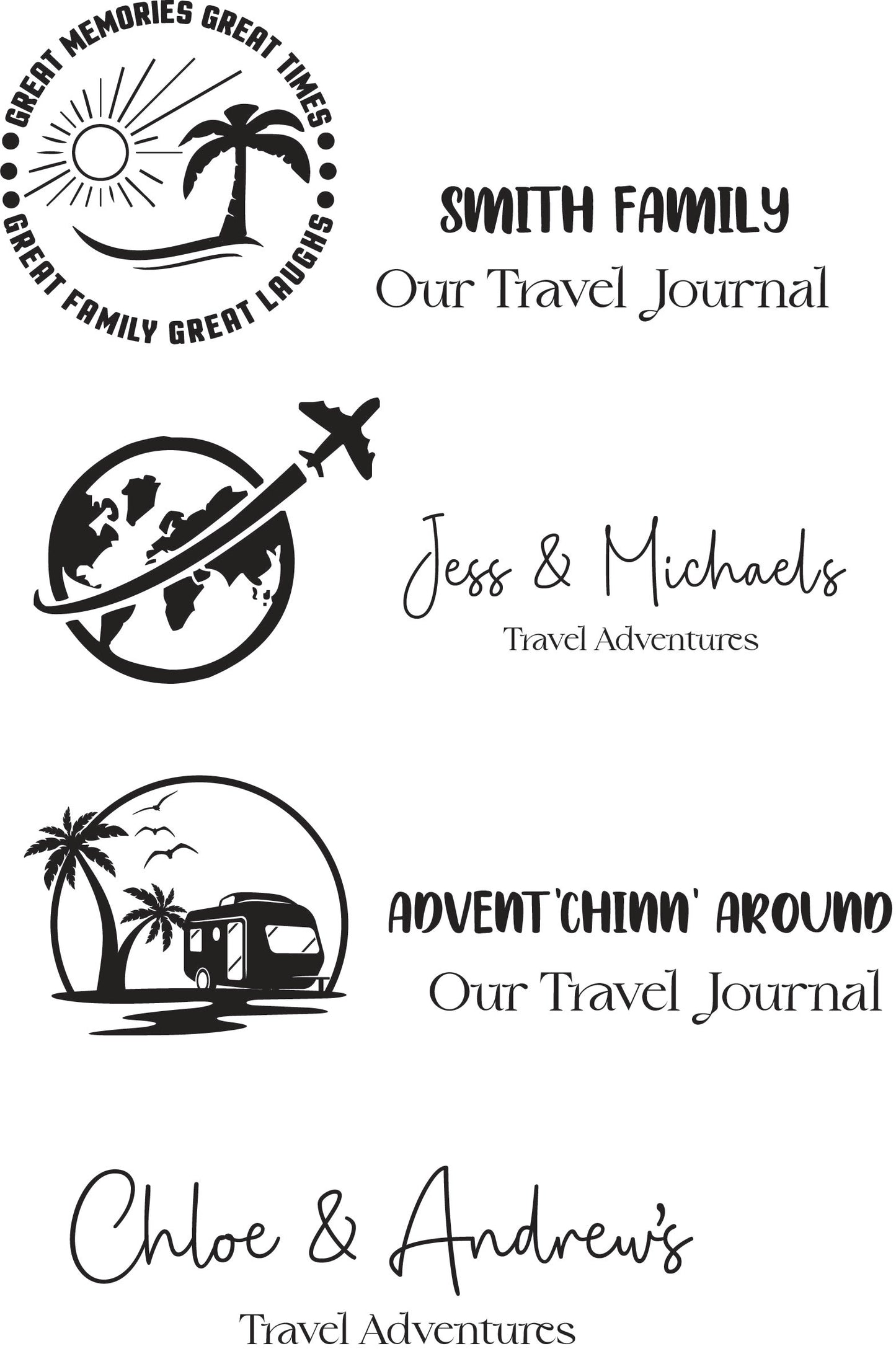 Personalised Notebook - Travel Style