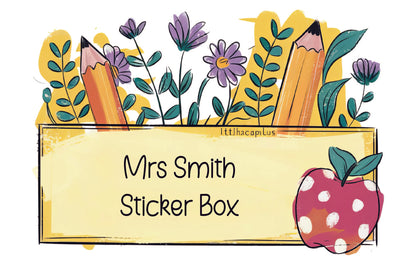 Teacher Sticker Tin