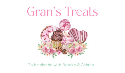 Personalised Treat Tin - Pink Treats