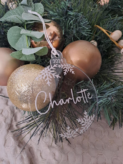 Snowflake Christmas Bauble