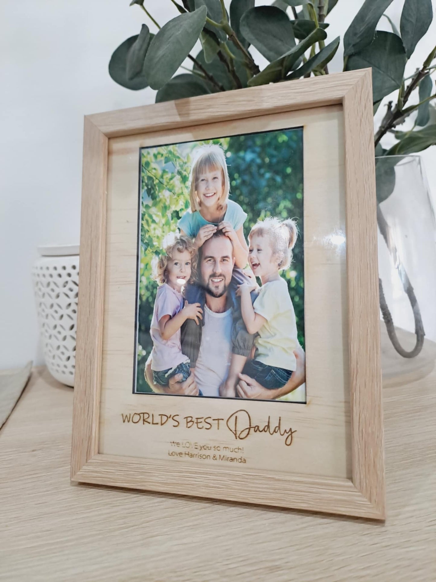 Engraved Father's Day Photo Frame