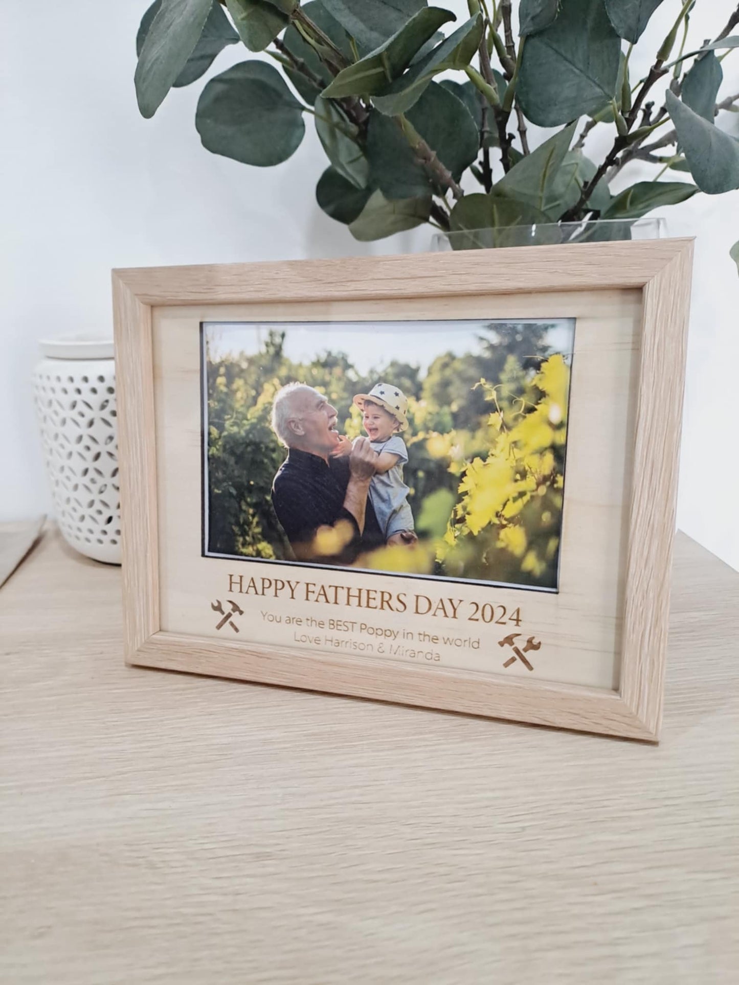 Engraved Father's Day Photo Frame