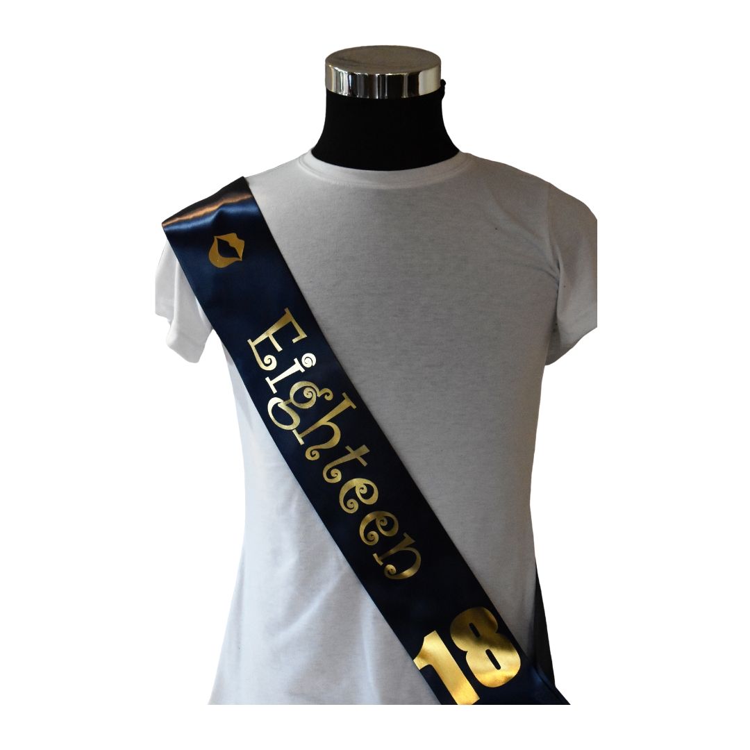 18 Eighteenth ~ Birthday Sash